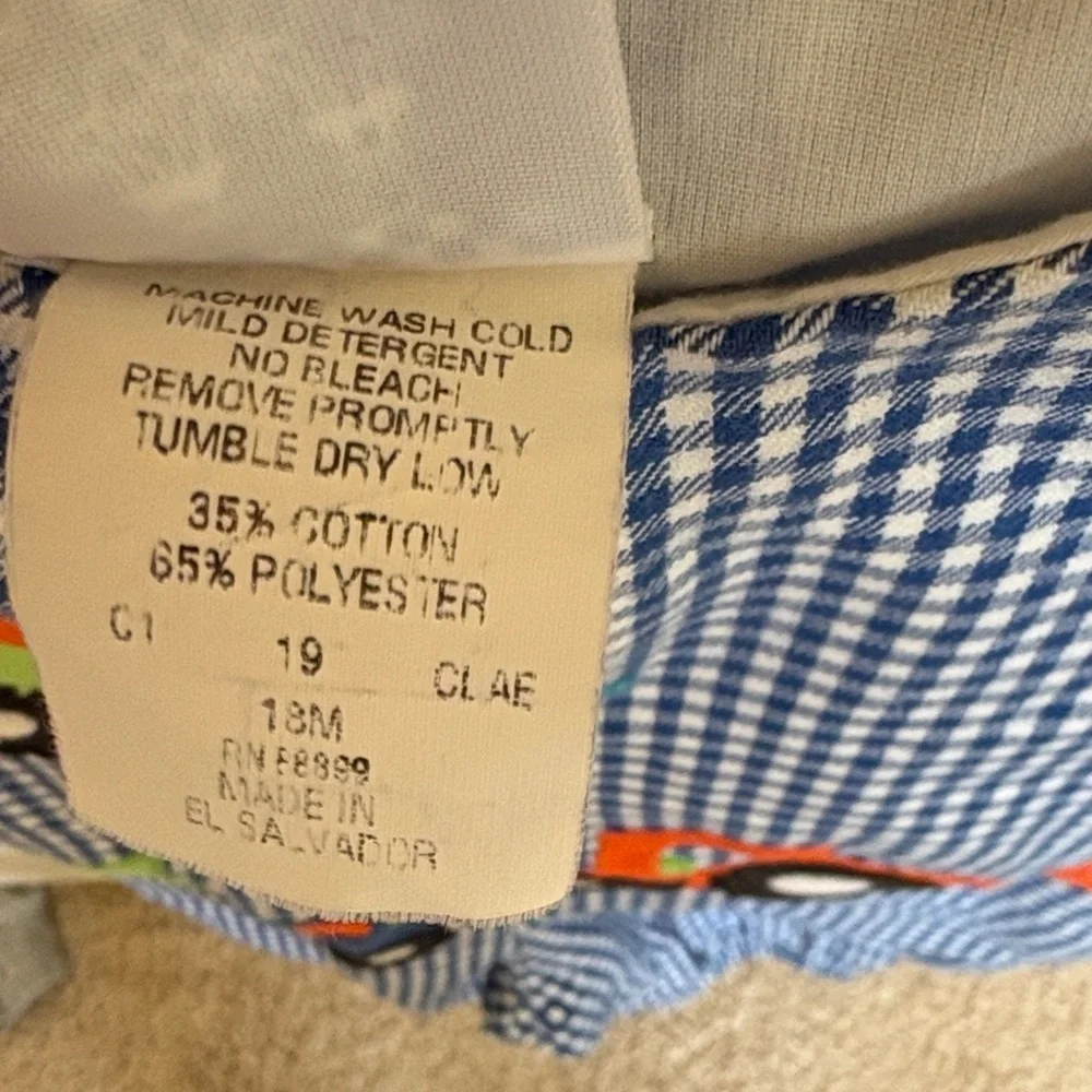 Kelly's Kids Vintage Blue Gingham Overalls - Picture 3 of 10